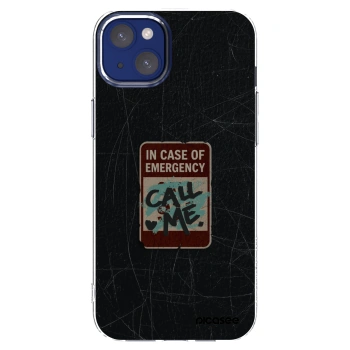 Picasee διαφανής θήκη σιλικόνης Apple iPhone 14 Plus - EMERGENCY