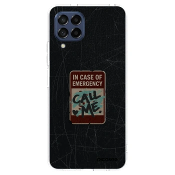 Picasee διαφανής θήκη σιλικόνης Samsung Galaxy M53 5G - EMERGENCY