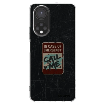 Picasee διαφανής θήκη σιλικόνης Honor X7 - EMERGENCY