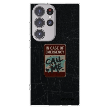 Picasee διαφανής θήκη σιλικόνης Samsung Galaxy S23 Ultra 5G - EMERGENCY