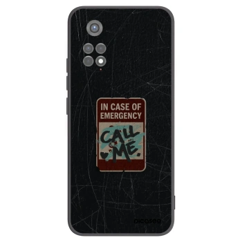 Picasee Μαύρη θήκη σιλικόνης για Xiaomi Redmi Note 11S 5G - EMERGENCY
