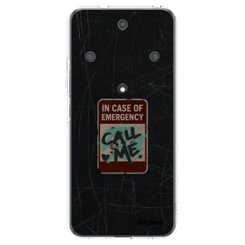 Picasee διαφανής θήκη σιλικόνης Honor Magic5 Lite 5G - EMERGENCY
