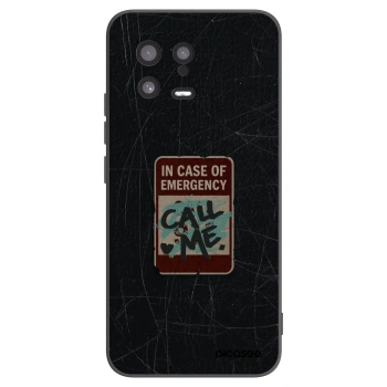 Picasee Μαύρη θήκη σιλικόνης για Xiaomi 13 - EMERGENCY