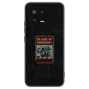 Picasee Μαύρη θήκη σιλικόνης για Xiaomi 13 Pro - EMERGENCY