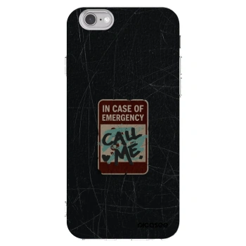 Picasee διαφανής θήκη σιλικόνης Apple iPhone 6/6S - EMERGENCY
