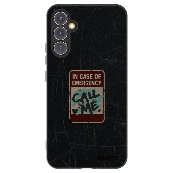Picasee Μαύρη θήκη σιλικόνης για Samsung Galaxy A34 5G A346B - EMERGENCY