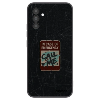 Picasee Μαύρη θήκη σιλικόνης για Samsung Galaxy A04s A047F - EMERGENCY