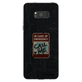 Picasee διαφανής θήκη σιλικόνης Samsung Galaxy S8 G950F - EMERGENCY
