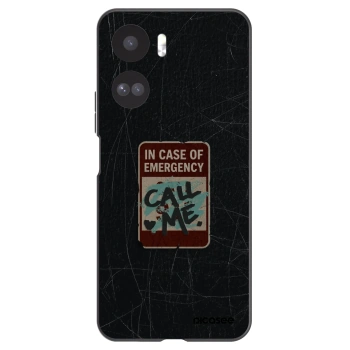 Picasee Μαύρη θήκη σιλικόνης για Honor 90 Lite 5G - EMERGENCY