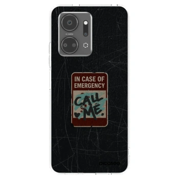 Picasee διαφανής θήκη σιλικόνης Honor X7a - EMERGENCY