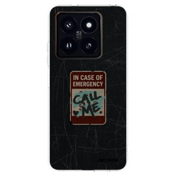 Picasee διαφανής θήκη σιλικόνης Xiaomi 14 Pro - EMERGENCY