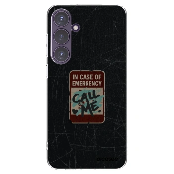 Picasee διαφανής θήκη σιλικόνης Samsung Galaxy S24+ S926B 5G - EMERGENCY
