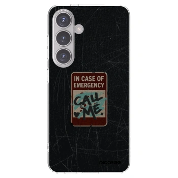 Picasee διαφανής θήκη σιλικόνης Samsung Galaxy S24 S921B 5G - EMERGENCY