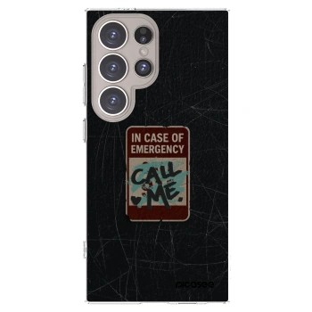 Picasee διαφανής θήκη σιλικόνης Samsung Galaxy S24 Ultra S928B 5G - EMERGENCY