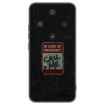 Picasee Μαύρη θήκη σιλικόνης για Honor Magic6 Lite 5G - EMERGENCY