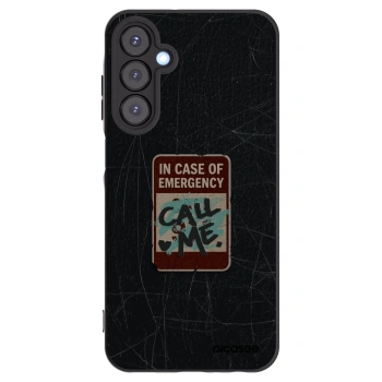 Picasee Μαύρη θήκη σιλικόνης για Samsung Galaxy A25 A256B 5G - EMERGENCY