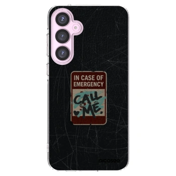 Picasee διαφανής θήκη σιλικόνης Samsung Galaxy A55 5G A556B - EMERGENCY