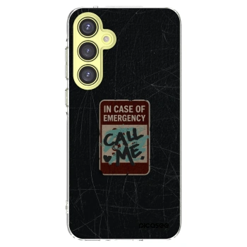 Picasee διαφανής θήκη σιλικόνης Samsung Galaxy A35 5G A356B - EMERGENCY