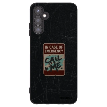 Picasee Μαύρη θήκη σιλικόνης για Samsung Galaxy A05s A057G - EMERGENCY