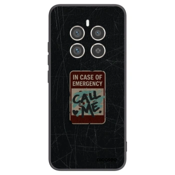 Picasee Μαύρη θήκη σιλικόνης για Realme 12 Pro 5G - EMERGENCY