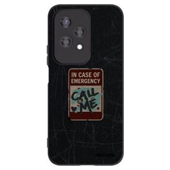 Picasee Μαύρη θήκη σιλικόνης για Honor 200 Lite - EMERGENCY