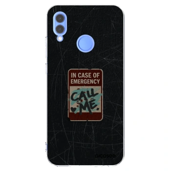 Picasee διαφανής θήκη σιλικόνης Huawei P Smart 2019 - EMERGENCY