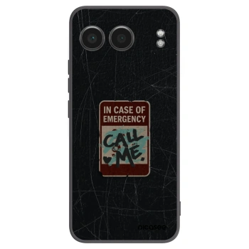 Picasee Μαύρη θήκη σιλικόνης για OnePlus Nord 4 - EMERGENCY