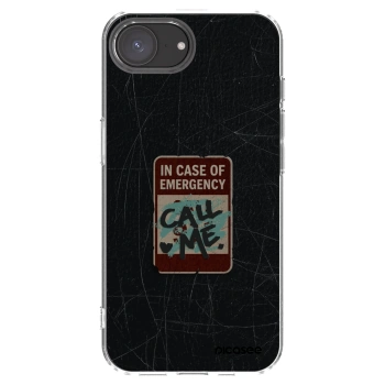 Picasee διαφανής θήκη σιλικόνης Apple iPhone 16e - EMERGENCY