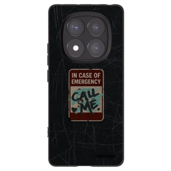 Picasee Μαύρη θήκη σιλικόνης για Xiaomi Redmi Note 14 Pro+ 5G - EMERGENCY