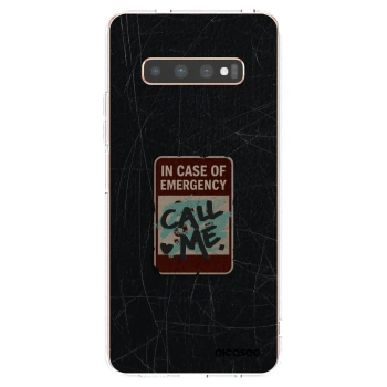 Picasee διαφανής θήκη σιλικόνης Samsung Galaxy S10 Plus G975 - EMERGENCY