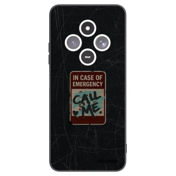 Picasee Μαύρη θήκη σιλικόνης για Xiaomi Redmi 14C - EMERGENCY