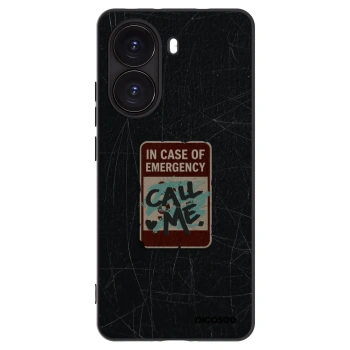 Picasee Μαύρη θήκη σιλικόνης για Xiaomi Poco X7 Pro 5G - EMERGENCY