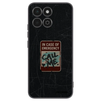 Picasee Μαύρη θήκη σιλικόνης για Honor 200 Smart 5G - EMERGENCY