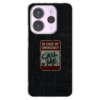 Picasee διαφανής θήκη σιλικόνης Xiaomi Redmi Note 14 4G - EMERGENCY