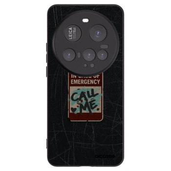 Picasee Μαύρη θήκη σιλικόνης για Xiaomi 15 Ultra - EMERGENCY