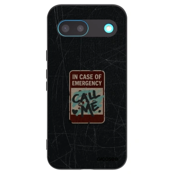 Picasee Μαύρη θήκη σιλικόνης για Google Pixel 8 - EMERGENCY
