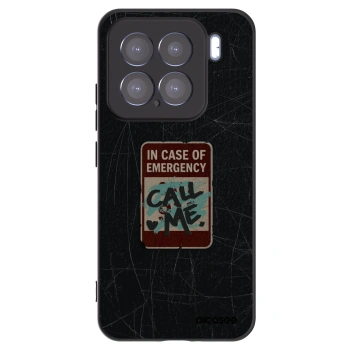 Picasee Μαύρη θήκη σιλικόνης για Xiaomi 15 - EMERGENCY