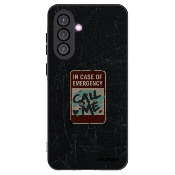 Picasee Μαύρη θήκη σιλικόνης για Samsung Galaxy A36 5G - EMERGENCY
