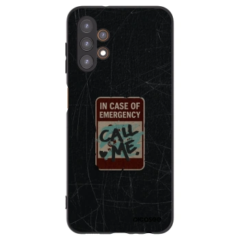 Picasee Μαύρη θήκη σιλικόνης για Samsung Galaxy A13 5G - EMERGENCY
