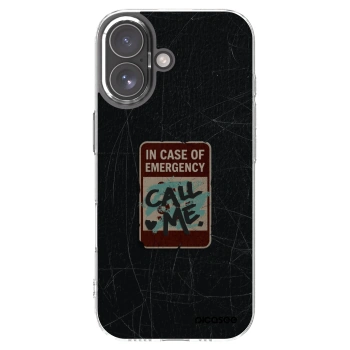 Picasee διαφανής θήκη σιλικόνης Apple iPhone 17 - EMERGENCY
