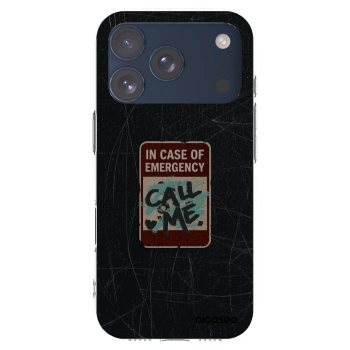 Picasee διαφανής θήκη σιλικόνης Apple iPhone 17 Pro - EMERGENCY
