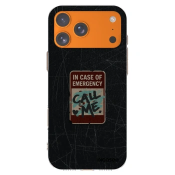Picasee διαφανής θήκη σιλικόνης Apple iPhone 17 Pro Max - EMERGENCY