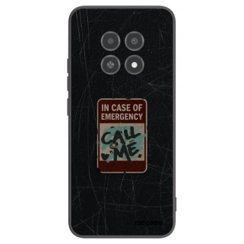 Picasee Μαύρη θήκη σιλικόνης για Realme 12X - EMERGENCY