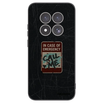 Picasee Μαύρη θήκη σιλικόνης για Xiaomi Redmi Note 15 Pro 4G - EMERGENCY