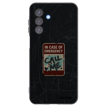 Picasee Μαύρη θήκη σιλικόνης για Samsung Galaxy A17 5G - EMERGENCY