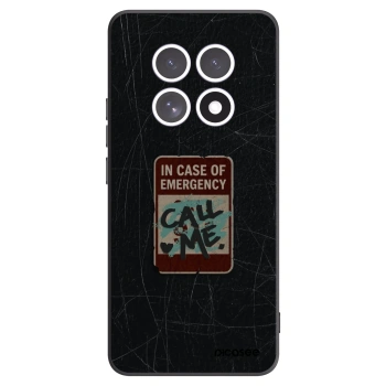 Picasee Μαύρη θήκη σιλικόνης για Xiaomi Redmi Note 15 - EMERGENCY