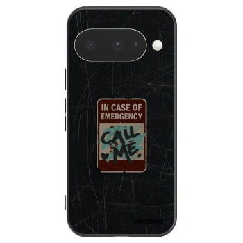 Picasee Μαύρη θήκη σιλικόνης για Google Pixel 10 - EMERGENCY