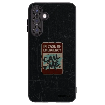 Picasee Μαύρη θήκη σιλικόνης για Samsung Galaxy A16 4G - EMERGENCY