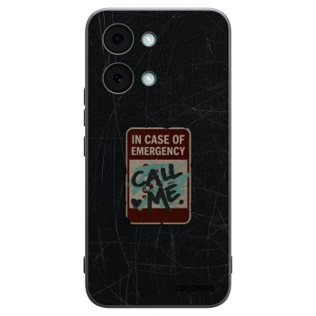 Picasee Μαύρη θήκη σιλικόνης για Xiaomi Poco X8 Pro Max - EMERGENCY