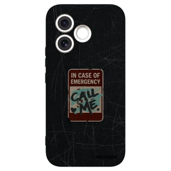 Picasee Μαύρη θήκη σιλικόνης για Honor 600 Lite - EMERGENCY